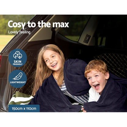 Giselle Electric Heated Blanket Car Truck Throw Rug Travel Camping 12V DC Aut-Electric Throw Blanket-PEROZ Accessories
