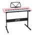 Alpha 61 Key Lighted Electronic Piano Keyboard LED Electric Holder Music Stand-Audio & Video > Musical Instrument & Accessories-PEROZ Accessories