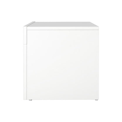 Oikiture TV Cabinet Entertainment Unit Stand RGB LED Gloss Furniture 130cm White-Entertainment Unit-PEROZ Accessories