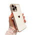 Anymob iPhone Case White Love Heart Plating Lens Protection Shockproof Silicone Cover iPhone 12 11 Pro Max X XR XS Max 13 Pro Compatible-Mobile Phone Cases-PEROZ Accessories