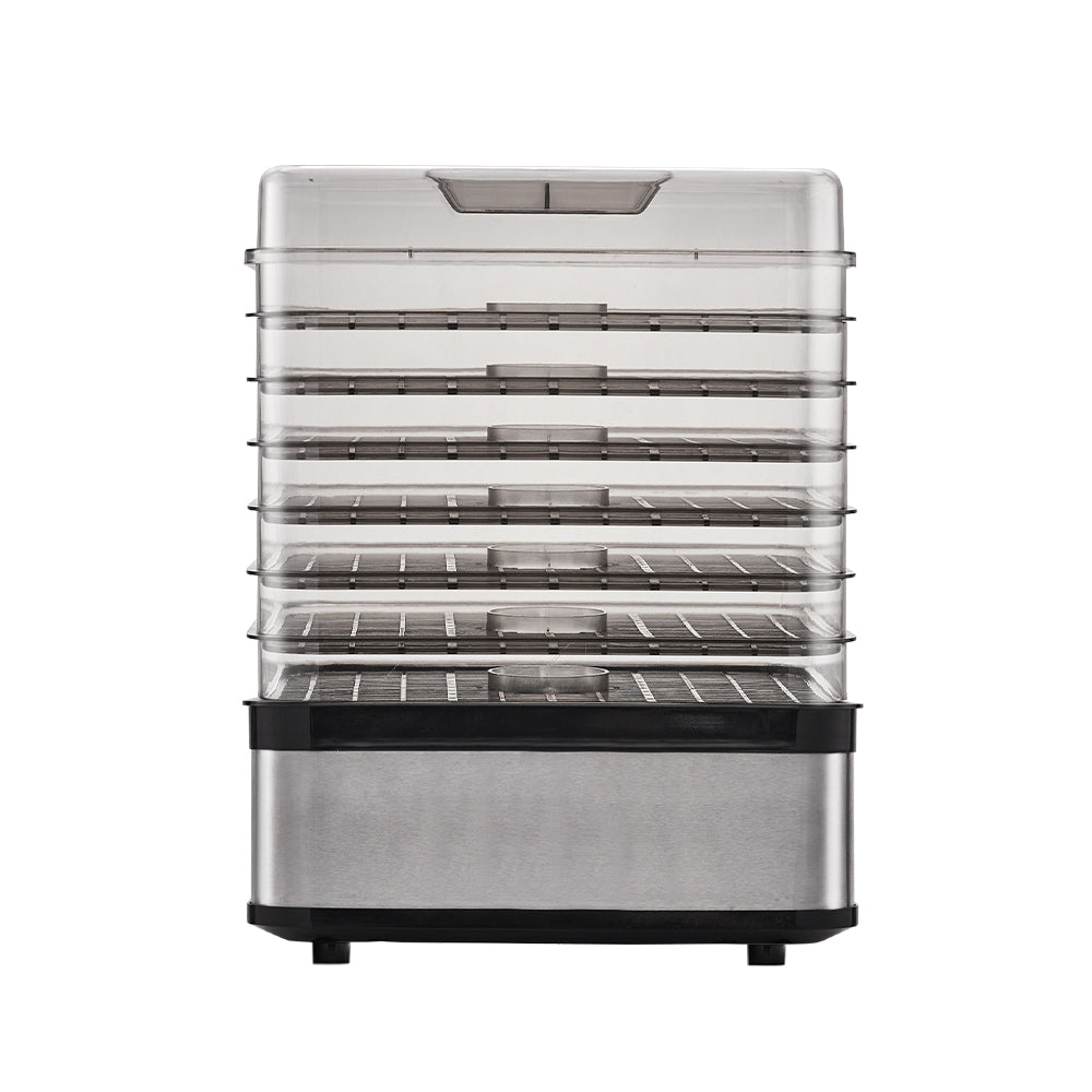 Devanti Food Dehydrator with 7 Trays - Silver-Appliances &gt; Kitchen Appliances-PEROZ Accessories