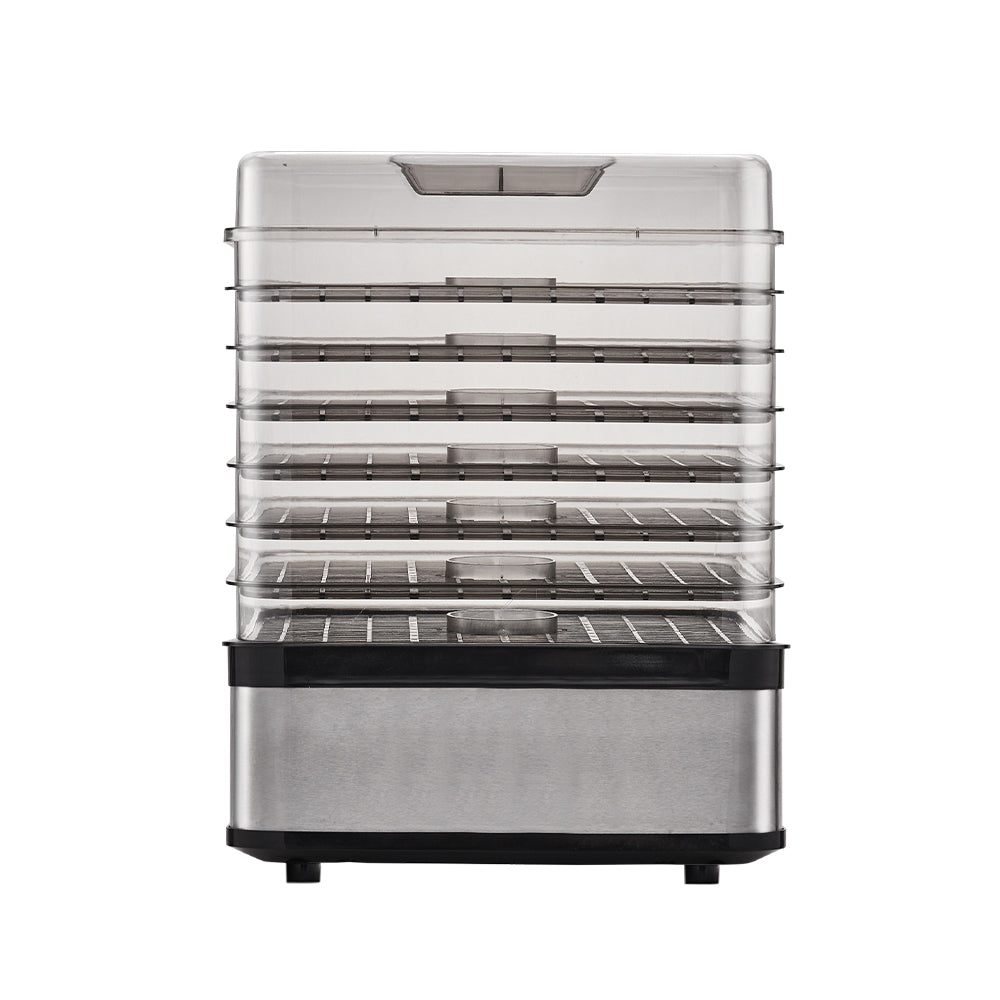 Devanti Food Dehydrator with 7 Trays - Silver-Appliances &gt; Kitchen Appliances-PEROZ Accessories