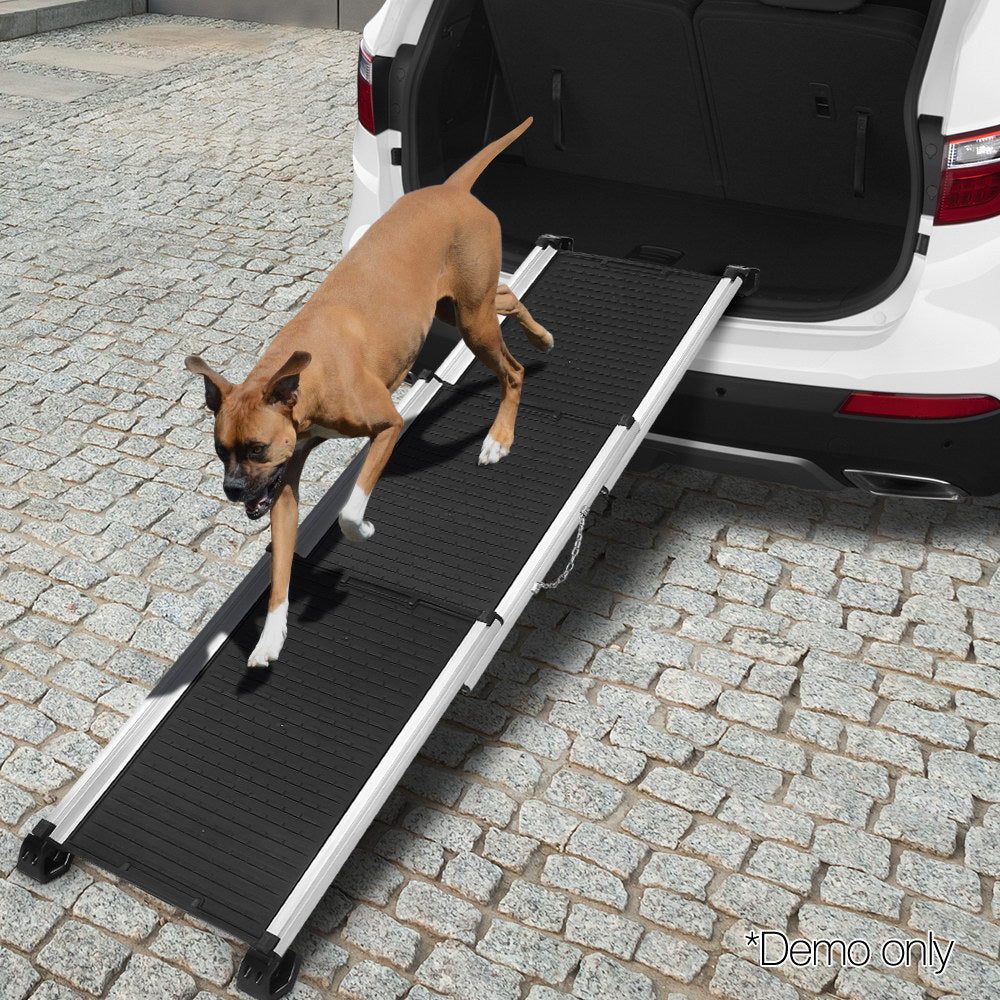 i.Pet Dog Ramp Pet Stairs Steps Car SUV Foldable Portable Ladder Adjus PEROZ