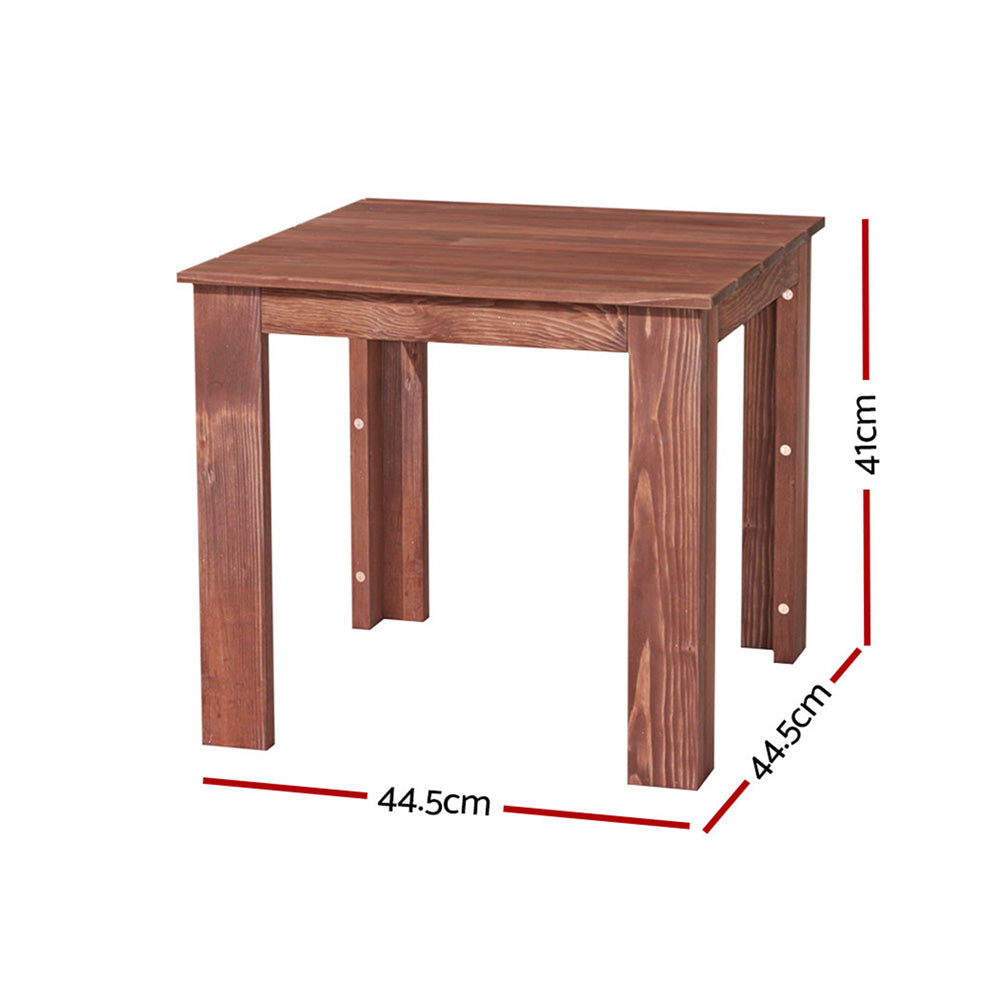Gardeon Coffee Side Table Wooden Desk Outdoor Furniture Camping Garden Brown-Furniture &gt; Outdoor-PEROZ Accessories
