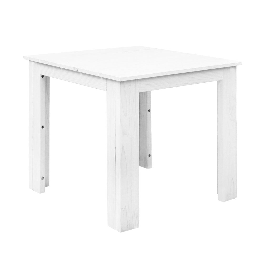 Gardeon Outdoor Side Beach Table - White-Furniture &gt; Outdoor-PEROZ Accessories