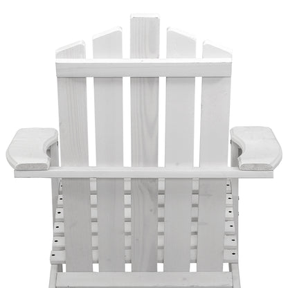 Gardeon Outdoor Sun Lounge Beach Chairs Table Setting Wooden Adirondack Patio Chair White-Furniture &gt; Outdoor-PEROZ Accessories