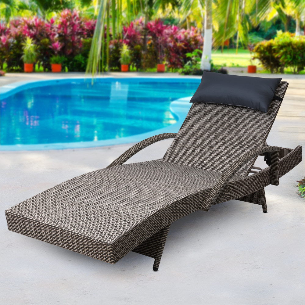Gardeon Outdoor Sun Lounge Furniture Day Bed Wicker Pillow Sofa Set-Furniture &gt; Outdoor-PEROZ Accessories