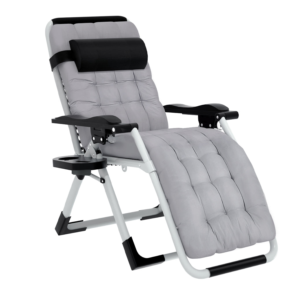 Gardeon Sun Lounge Folding Lounger Camping Zero Gravity Chair Outdoor Furniture-Furniture &gt; Outdoor-PEROZ Accessories