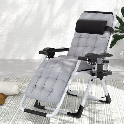 Gardeon Sun Lounge Folding Lounger Camping Zero Gravity Chair Outdoor Furniture-Furniture &gt; Outdoor-PEROZ Accessories