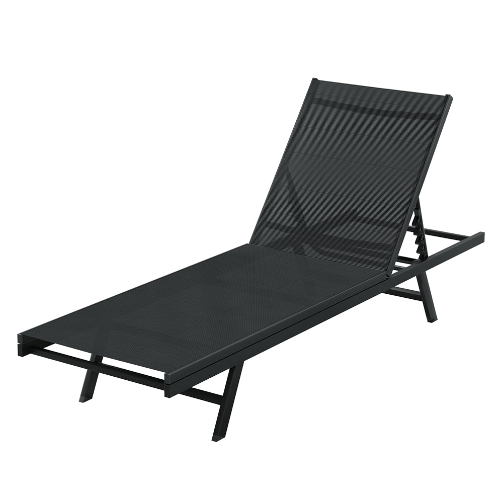 Gardeon Sun Lounger Outdoor Lounge Setting Chair Adjustable Patio Furniture Pool-Furniture &gt; Outdoor-PEROZ Accessories