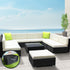Gardeon 10PC Sofa Set with Storage Cover Outdoor Furniture Wicker-Furniture > Outdoor-PEROZ Accessories