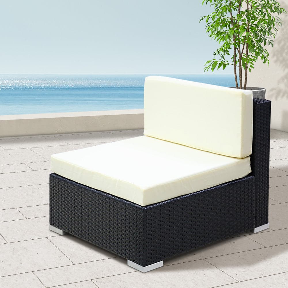 2PC Gardeon Outdoor Furniture Sofa Set Wicker Rattan Garden Lounge Chair Setting-Furniture &gt; Outdoor-PEROZ Accessories