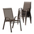 Gardeon 6pcs Outdoor Dining Chairs Stackable Chair Patio Garden Furniture Brown-Furniture > Outdoor-PEROZ Accessories