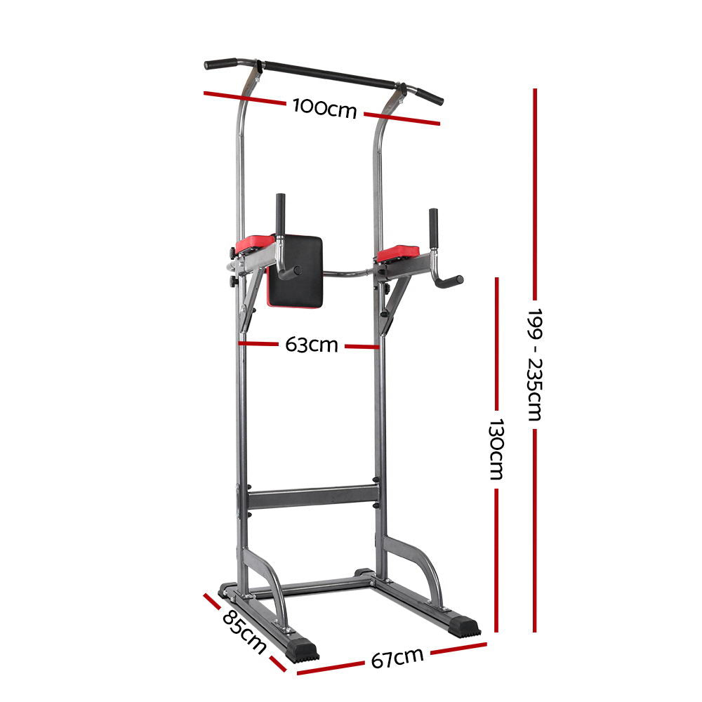 Everfit Power Tower 4-IN-1 Multi-Function Station Fitness Gym Equipment-Sports &amp; Fitness &gt; Fitness Accessories-PEROZ Accessories
