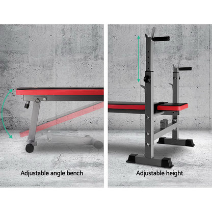 Everfit Multi-Station Weight Bench Press Weights Equipment Fitness Home Gym Red-Sports &amp; Fitness &gt; Fitness Accessories-PEROZ Accessories