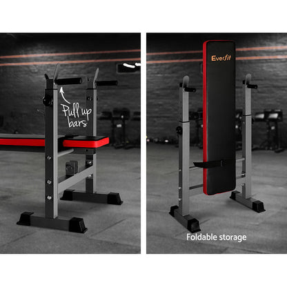 Everfit Multi-Station Weight Bench Press Weights Equipment Fitness Home Gym Red-Sports &amp; Fitness &gt; Fitness Accessories-PEROZ Accessories