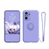 Anymob Xiaomi Redmi Case Purple Stand Ring Holder Strap Liquid Silicon Cover Phone Protection-Mobile Phone Cases-PEROZ Accessories