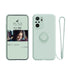 Anymob Xiaomi Redmi Case Mint Green Stand Ring Holder Strap Liquid Silicon Cover Phone Protection-Mobile Phone Cases-PEROZ Accessories