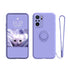 Anymob Xiaomi Redmi Case Neon Blue Stand Ring Holder Strap Liquid Silicon Cover Phone Protection-Mobile Phone Cases-PEROZ Accessories