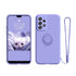 Anymob Samsung Case Neon Blue Magnetic Ring Holder Soft Silicone Phone Strap Cover Protection-Mobile Phone Cases-PEROZ Accessories