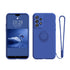 Anymob Samsung Case Blue Magnetic Ring Holder Soft Silicone Phone Strap Cover Protection-Mobile Phone Cases-PEROZ Accessories