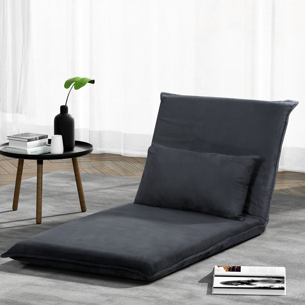 Artiss Floor Sofa Bed Lounge Couch Recliner Chair Folding Foam Camping Bed-Furniture &gt; Bar Stools &amp; Chairs - Peroz Australia - Image - 1