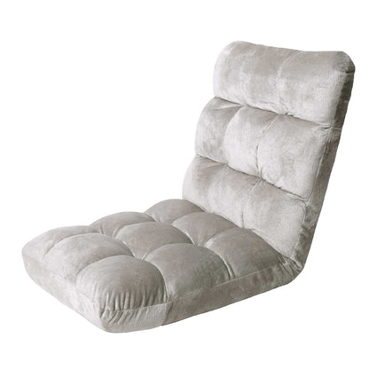 Artiss Lounge Sofa Floor Recliner Futon Chaise Folding Couch Grey-Furniture &gt; Living Room - Peroz Australia - Image - 2