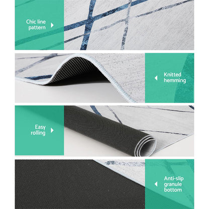 Artiss Jaca Floor Rug Area Carpet 200 x 290 cm Mordern Short Pile Washable-Home &amp; Garden &gt; Rugs - Peroz Australia - Image - 4
