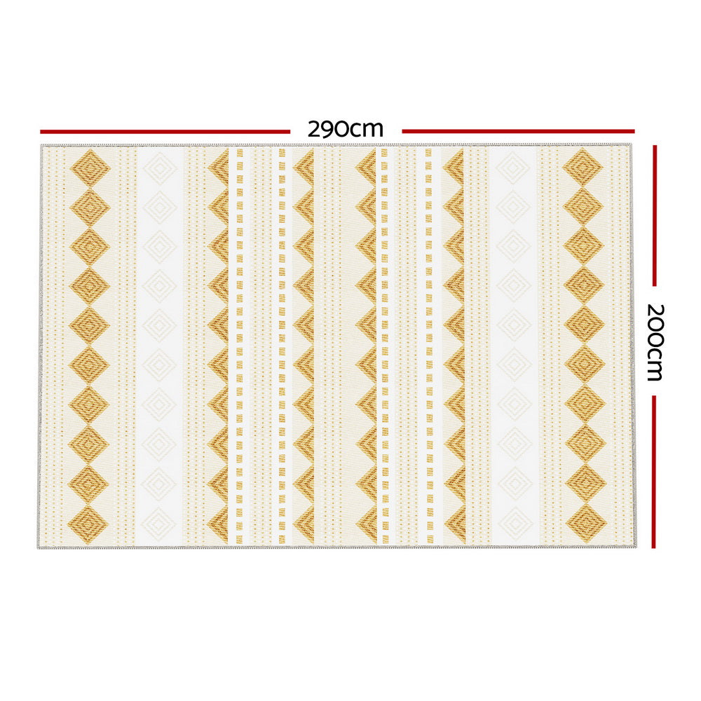 Artiss Floor Rugs 200x290cm Washable Area Mat Large Carpet Soft Short Pile Ella-Home &amp; Garden &gt; Rugs-PEROZ Accessories