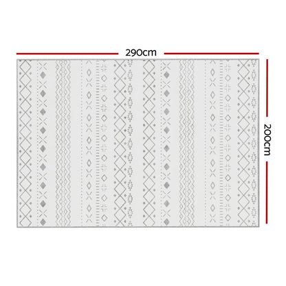 Artiss Floor Rugs 200x290cm Washable Area Mat Large Carpet Soft Short Pile Una-Home &amp; Garden &gt; Rugs-PEROZ Accessories