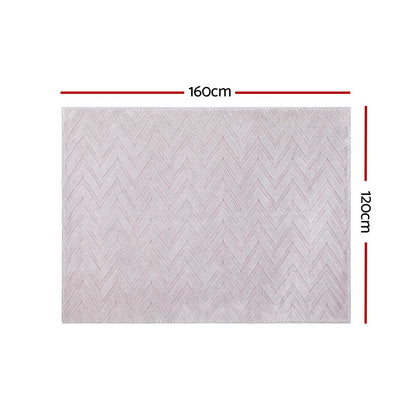 Artiss Floor Rugs 120x160cm Washable Area Mat Large Carpet Microfiber Ripple-Home &amp; Garden &gt; Rugs-PEROZ Accessories