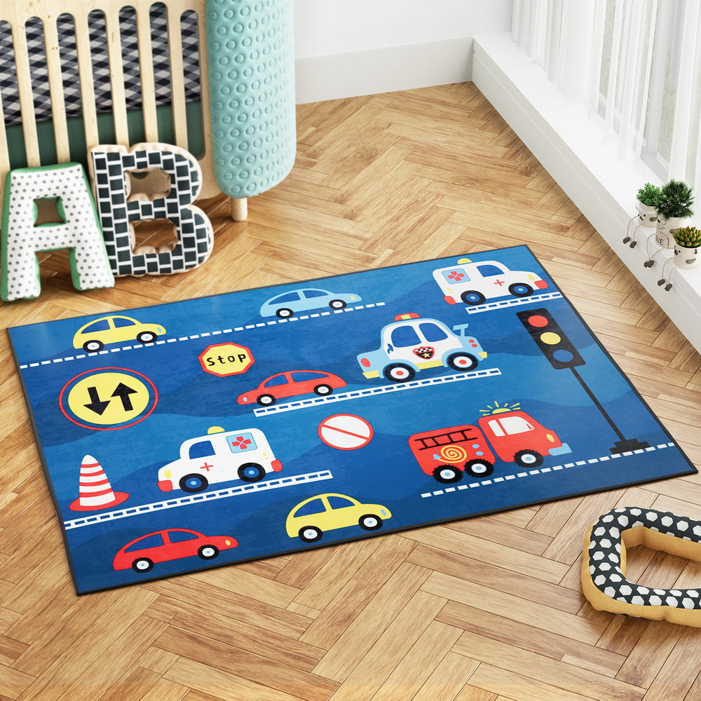 Artiss Floor Rugs 120x160cm Washable Area Mat Large Carpet Soft Short Pile Kids-Home &amp; Garden &gt; Rugs-PEROZ Accessories