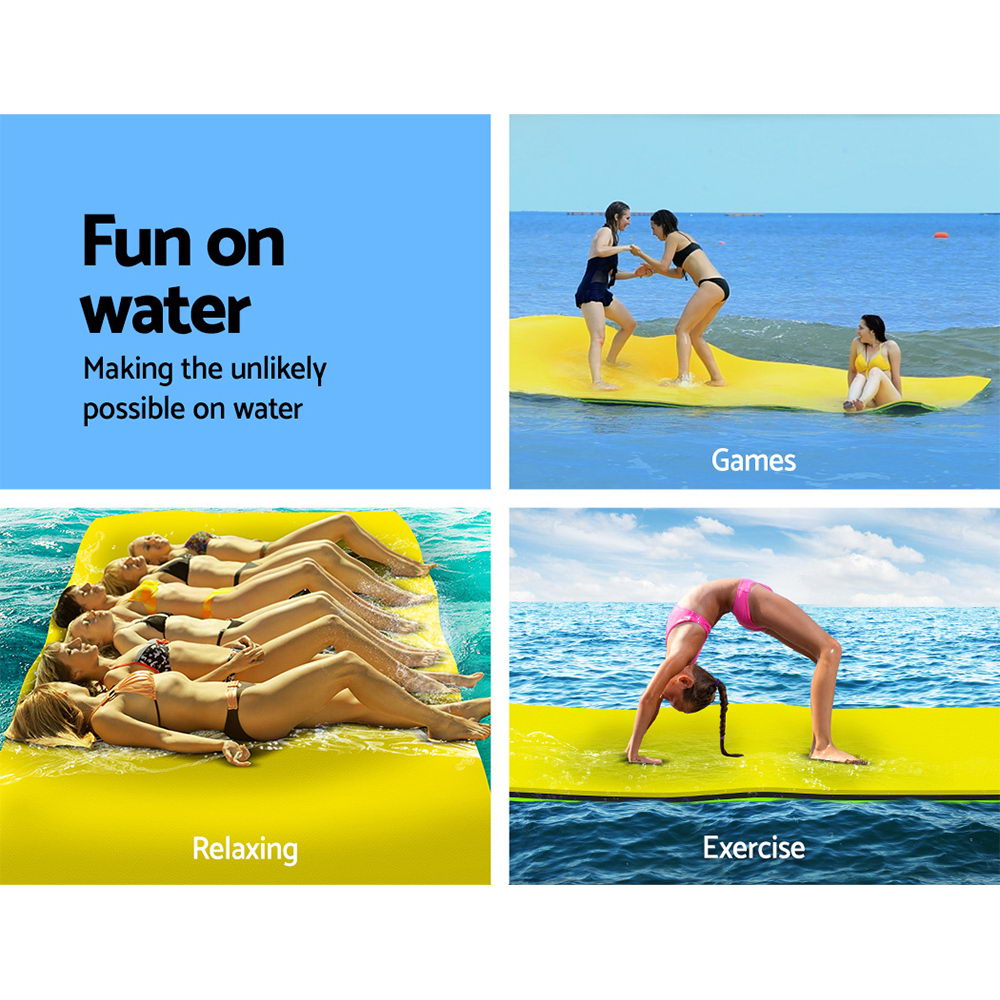 Weisshorn Floating Mat Water Slide Park Stand Up Paddle Pool Sea 365cm-Home &amp; Garden &gt; Pool &amp; Accessories-PEROZ Accessories