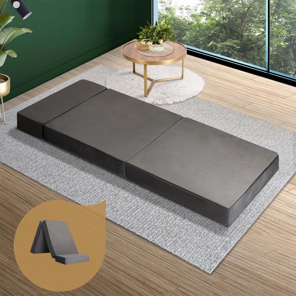 Bedra Foldable Foam Mattress Sofa Bed Portable Camping Cushion Floor Bed Single-Folding Mattress Cushion-PEROZ Accessories