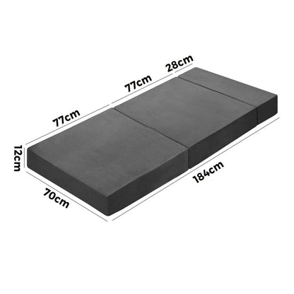 Bedra Foldable Foam Mattress Sofa Bed Portable Camping Cushion Floor Bed Single-Folding Mattress Cushion-PEROZ Accessories