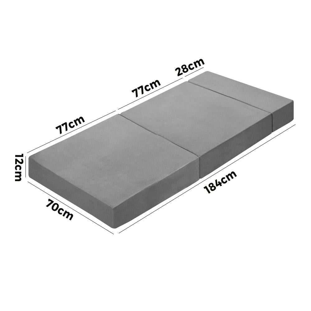 Bedra Foldable Foam Mattress Single Sofa Bed Portable Camping Cushion Floor Bed-Folding Mattress Cushion-PEROZ Accessories