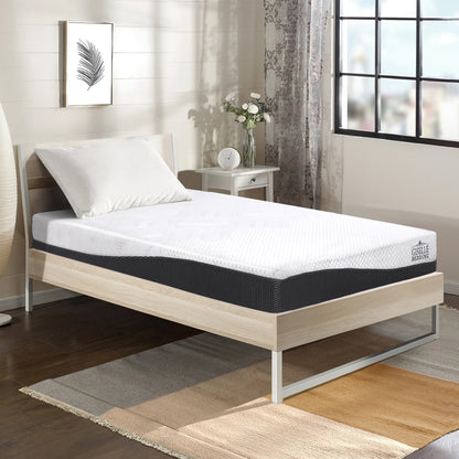 Giselle Bedding Single Size Memory Foam Mattress Cool Gel without Spring-Furniture &gt; Mattresses-PEROZ Accessories
