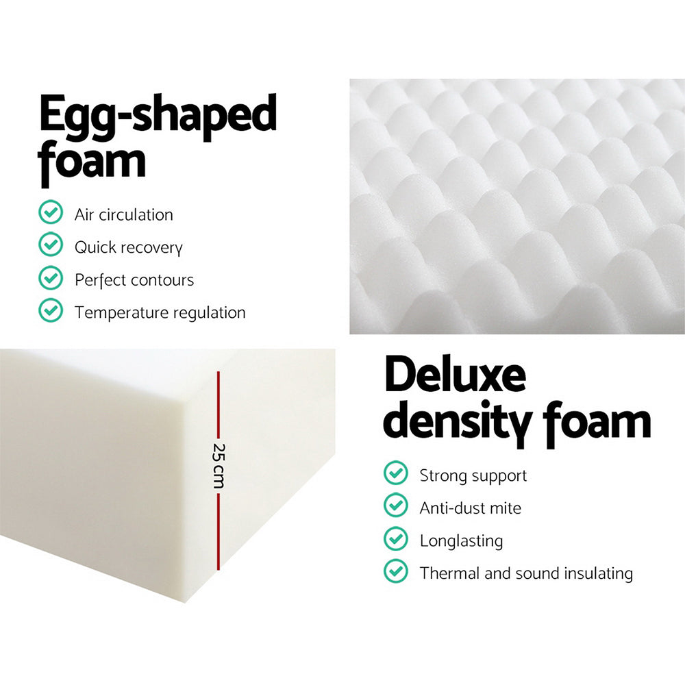 Giselle Bedding Cool Gel Memory Foam Mattress King Single Size-Furniture &gt; Mattresses-PEROZ Accessories