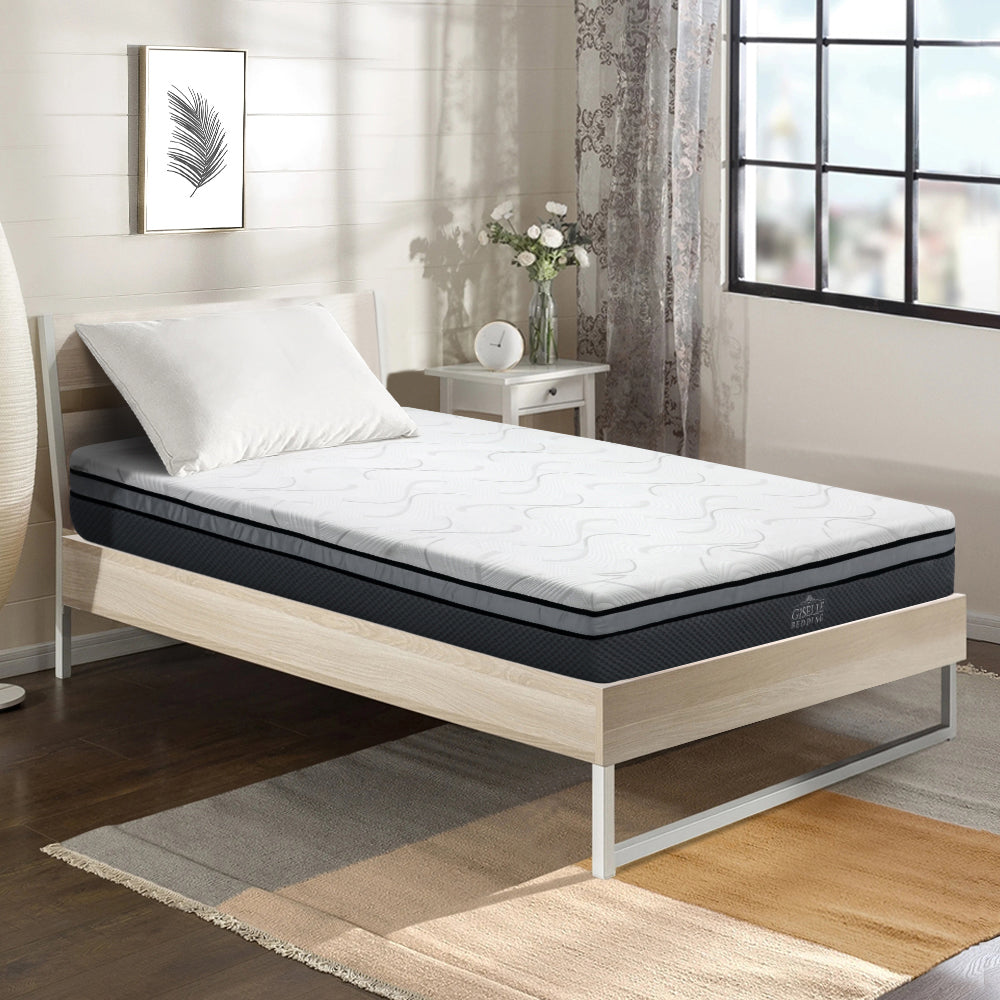 Giselle Bedding Cool Gel Memory Foam Mattress King Single Size-Furniture &gt; Mattresses-PEROZ Accessories