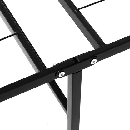 Artiss Folding Double Metal Bed Frame - Black-Furniture &gt; Bedroom - Peroz Australia - Image - 4
