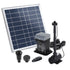 Gardeon Solar Pond Pump with Battery Kit LED Lights 9.8FT-Home & Garden > Fountains-PEROZ Accessories