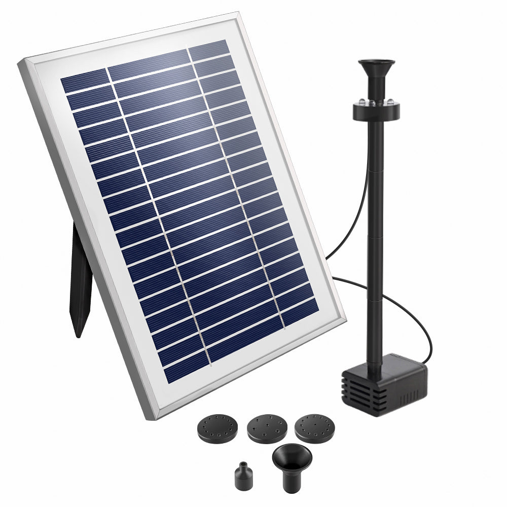 Gardeon Solar Pond Pump with Battery Kit LED Lights 4.3FT-Home &amp; Garden &gt; Garden Tools-PEROZ Accessories