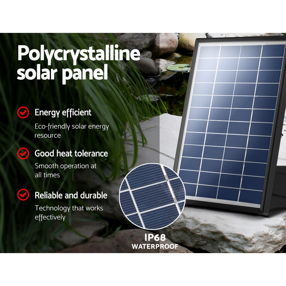 Gardeon Solar Pond Pump 6 FT-Home &amp; Garden &gt; Garden Tools-PEROZ Accessories