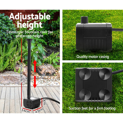 Gardeon Solar Pond Pump 6 FT-Home &amp; Garden &gt; Garden Tools-PEROZ Accessories