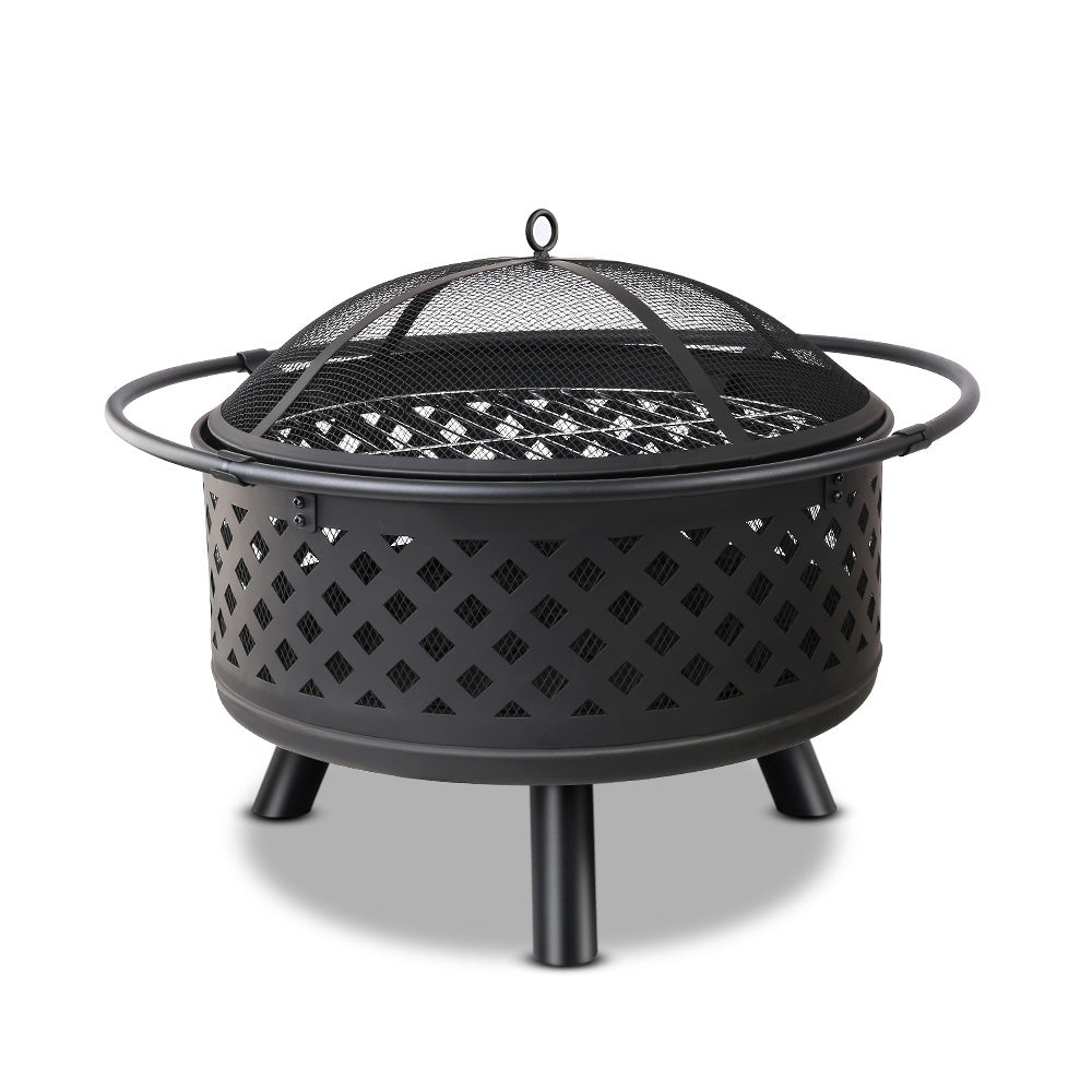 Fire Pit BBQ Grill Smoker Portable Outdoor Fireplace Patio Heater Pits 30&quot;-Home &amp; Garden &gt; BBQ-PEROZ Accessories