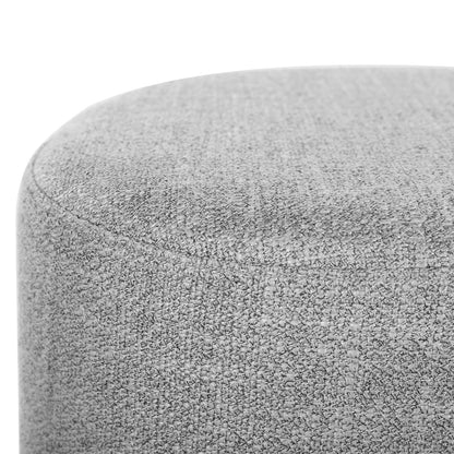 Artiss Square Foot Stool Faux Linen Fabric Ottoman Foot Rest Padded Seat Grey-Furniture &gt; Living Room-PEROZ Accessories