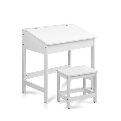 Keezi Kids Table Chairs Set Children Drawing Writing Desk Storage Toys Play-Baby &amp; Kids &gt; Kid&