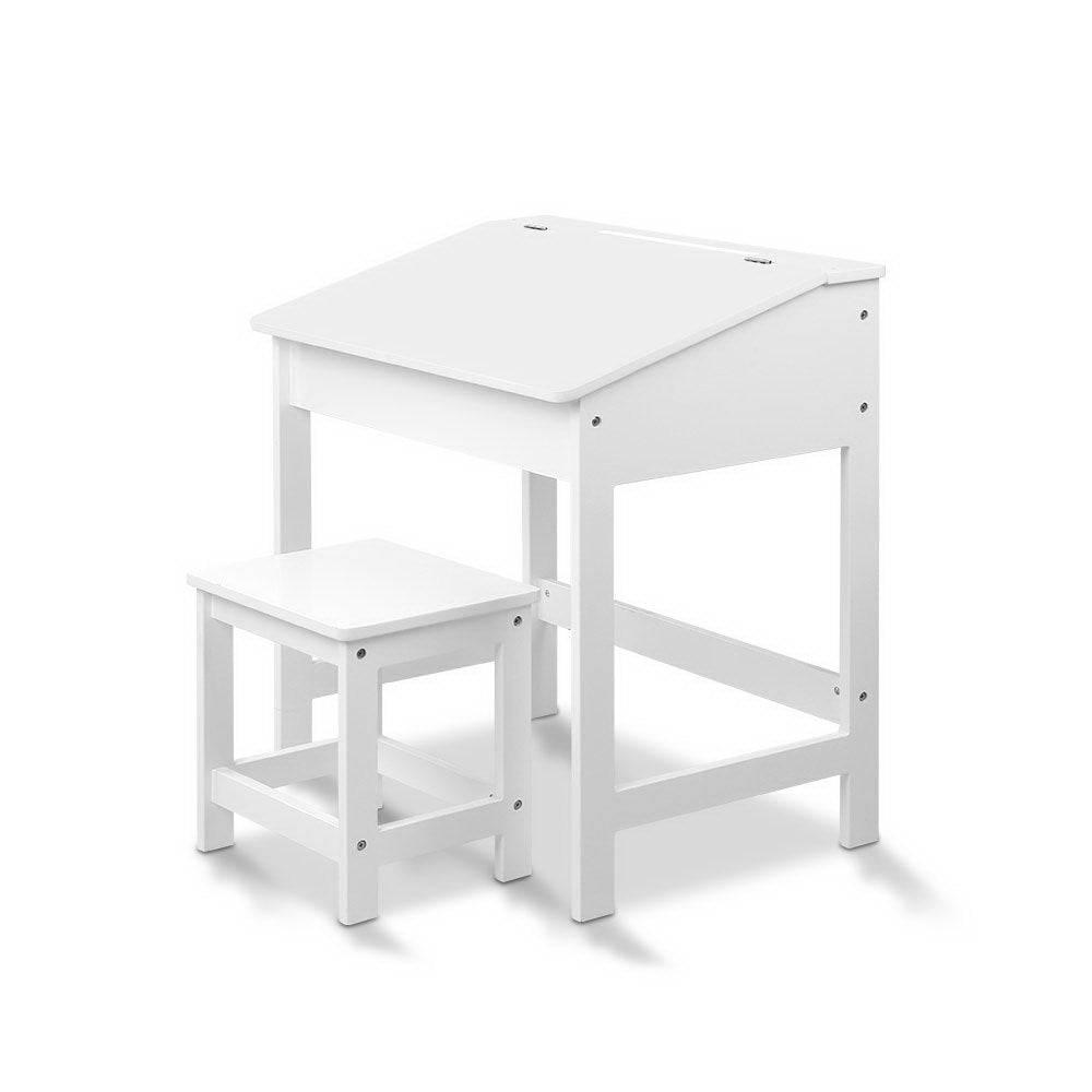 Keezi Kids Table Chairs Set Children Drawing Writing Desk Storage Toys Play-Baby &amp; Kids &gt; Kid&