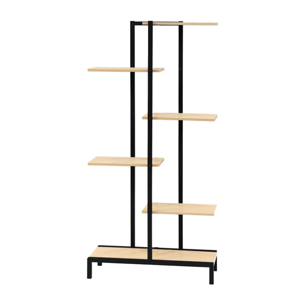 Artiss 6-tier Indoor Outdoor Metal Wood Plant Stand Garden Shelf Garden Display-Furniture &gt; Outdoor - Peroz Australia - Image - 2