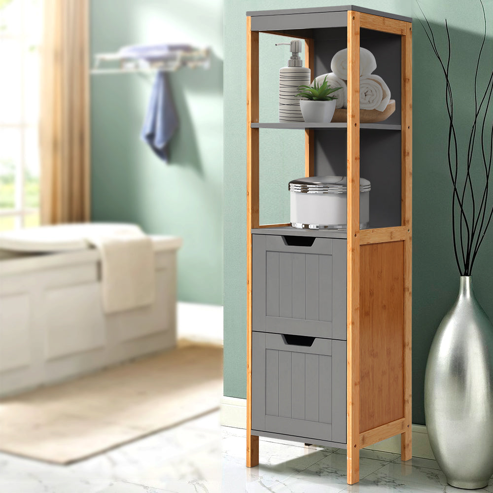 Artiss Bathroom Cabinet Tallboy Furniture Toilet Storage Laundry Cupboard 115cm-Furniture &gt; Bathroom - Peroz Australia - Image - 1